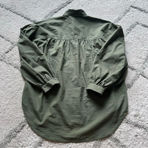 Rails green button down oversized boxy shirt Janae olive XS - Picture 8 of 9